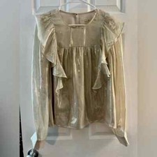 Blusa Marie Oliver dourada metálica tamanho grande comprar usado  Enviando para Brazil