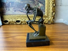 Bronze skeleton thinker d'occasion  Expédié en Belgium