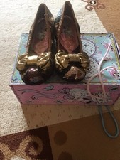 Irregular choice gold for sale  GRAYS