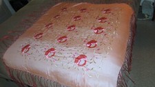 Antique pink embroidered for sale  Dekalb