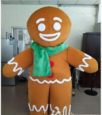 Fantasia de Halloween adulto engraçado pão de gengibre homem mascote Natal fantasia vestido AD, usado comprar usado  Enviando para Brazil