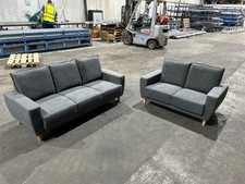 Seater couch grey for sale  SKELMERSDALE