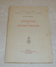 Letteratura cultura popolare usato  Gaeta