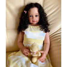 30" Artist Reborn Baby Toddler Puppe Girl Already Finished Doll Curly Hair Doll comprar usado  Enviando para Brazil