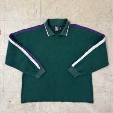 Usado, Moletom Gap Athletic colarinho listrado manga longa XL Y2K 90s verde vintage  comprar usado  Enviando para Brazil
