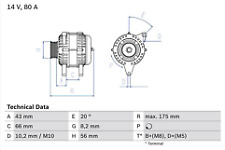 Bosch alternator citroen for sale  LANCING