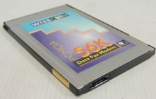 Modem de dados/fax WiseCom 56k PCMCIA placa de PC com cabo dongle, usado comprar usado Modem de dados/fax WiseCom 56k PCMCIA placa de PC com cabo dongle, usado comprar usado  Enviando para Brazil