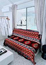 Geometric blanket boho d'occasion  Bordeaux-