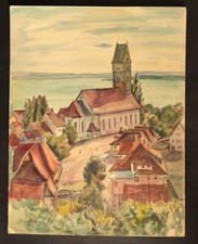 Riginal aquarell meersburg gebraucht kaufen  Konstanz