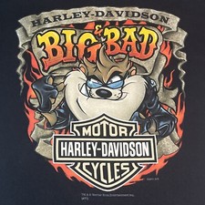 Camiseta masculina Harley Davidson Big & Bad Taz Devil Looney Tunes tamanho grande RARA comprar usado  Enviando para Brazil