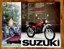Raro!  1976 SUZUKI TC-125 PROSPECTOR/TS 125 DUSTER-Motorcycle ESPECIFICAÇÕES 2 lados comprar usado  Enviando para Brazil