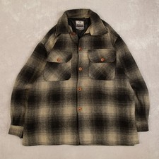 Usado, Jaqueta camisa flanela lã xadrez peso pesado vintage anos 90 XL masculina verde xadrez comprar usado  Enviando para Brazil