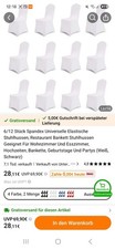 Stuhlhussen weiß stretch gebraucht kaufen  Rieneck