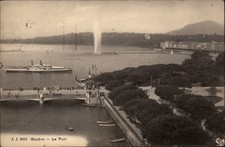 Cartão postal vintage Geneva Le Port View h769, usado comprar usado Cartão postal vintage Geneva Le Port View h769, usado comprar usado  Enviando para Brazil