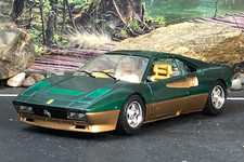 Imperfeito 1:24 BURAGO Itália Diecast VERDE E DOURADO FERRARI GTO 1984 Sem Caixa COMO ESTÁ comprar usado  Enviando para Brazil