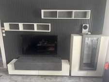 Wohnwand weiß lowboard gebraucht kaufen  Duisburg