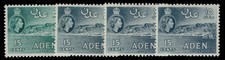 ADEN QEII SG52 + 53 + 53a + 53b, 15c VARIEDADES DE SOMBRA, QUASE PERFEITO ESTADO. Gato £ 55., usado comprar usado ADEN QEII SG52 + 53 + 53a + 53b, 15c VARIEDADES DE SOMBRA, QUASE PERFEITO ESTADO. Gato £ 55., usado comprar usado  Enviando para Brazil