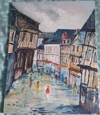 Huile toile originale d'occasion  Aubers