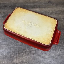 Creuset red rectangular for sale  Tuolumne