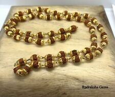 Colar Rudrakahs Mala, Rudraksh Mala, Boné Dourado Rudraksha, 7 mm Rudraksha comprar usado  Enviando para Brazil