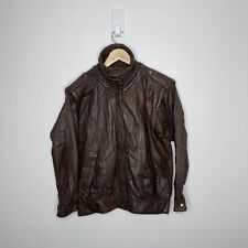 Real brown leather for sale  GLASGOW