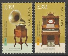 Instrumentos musicales, armonio, fonógrafo de Moldavia 2023 2 estampillas montadas sin montar o nunca montadas segunda mano  Embacar hacia Mexico