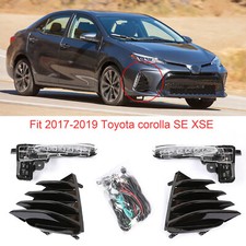 Lâmpadas de neblina diurnas LED DRL ajuste 2017 2018 2019 Toyota Corolla SE XSE comprar usado  Enviando para Brazil