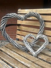Natural wicker hearts. for sale  CHELTENHAM