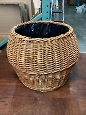 Cesto de lixo grande de vime - 14”Hx14,75”D comprar usado  Enviando para Brazil