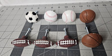 Conjunto de 8 puxadores de alça de gaveta tema esportivo basquete futebol beisebol comprar usado  Enviando para Brazil