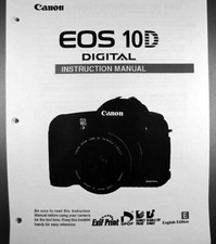 Câmera digital Canon EOS 10D manual de instruções do usuário comprar usado  Enviando para Brazil