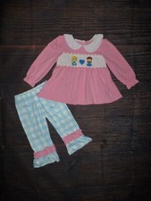 NOVO Conjunto de Roupas Leggings Boutique Meninas Frozen Ana Elsa Vestido Túnica e Babado comprar usado  Enviando para Brazil