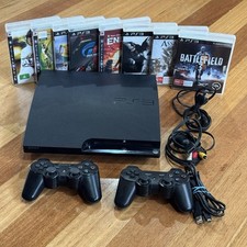 Console Sony PlayStation 3 PS3 + 8 jogos e controles pacote CECH-2502B Slim comprar usado  Enviando para Brazil
