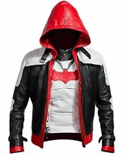 JAQUETA MASCULINA DE COURO COM CAPUZ VERMELHO E COLETE FANTASIA DE JOGO DE CAVALEIRO BATMAN ARKHAM comprar usado  Enviando para Brazil