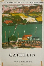 Cathelin vintage poster d'occasion  Expédié en Belgium