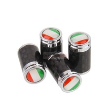 Usado, 4x Emblema de bandeira de TI da Itália fibra de metal roda pneu válvula haste tampas tampa  comprar usado  Enviando para Brazil