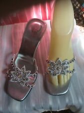 Siz6 silver mules for sale  ACCRINGTON