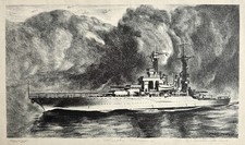 Litografia Mabel Wellington Jack tela de fumaça navio artista WPA comprar usado  Enviando para Brazil
