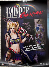 Pôster promocional Lollipop Chainsaw RARO PS3 XBOX 360 59cm x 84cm, usado comprar usado  Enviando para Brazil
