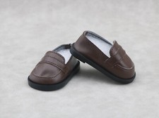 Mocassim American Girl marrom menino apenas para boneca de 18"" roupa formal festiva comprar usado  Enviando para Brazil