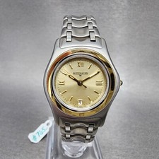 Relógio Wittnauer Feminino 26mm Mostrador Champanhe Dois Tons Ouro 18K Redondo Nova Bateria comprar usado  Enviando para Brazil