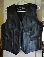 Biker black leather for sale  Olin