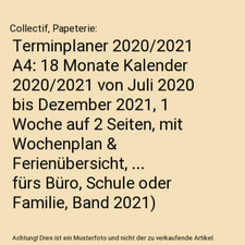 Terminplaner 2020 2021 gebraucht kaufen  Trebbin