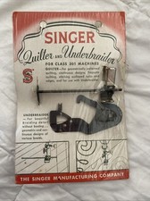 Máquina de costura Singer Blackside Quilter e acessório Underbraider com parafuso 301 comprar usado  Enviando para Brazil