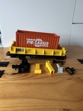 Playmobil eisenbahn bauzug gebraucht kaufen  Ostrhauderfehn