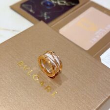 Anel de cerâmica branca ouro rosa BVLGARI tamanho 7 comprar usado  Enviando para Brazil