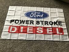 Bandeira Ford Powerstroke bandeira 3x5 pés bandeira garagem carro show parede presente novo! comprar usado  Enviando para Brazil