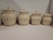 Longaberger pottery canister for sale  Plant City