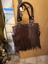 Wildledertasche dunkelbraune f gebraucht kaufen  Gangkofen