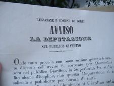 Manifesto giardini pubblici usato  Bologna